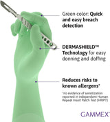 Gammex Non-Latex PI Surgical Underglove, Sterile Polyisoprene, Green
