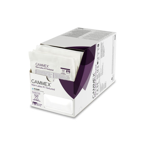 Ansell Gammex Non-Latex PI Textured Polyisoprene Surgical Gloves, White