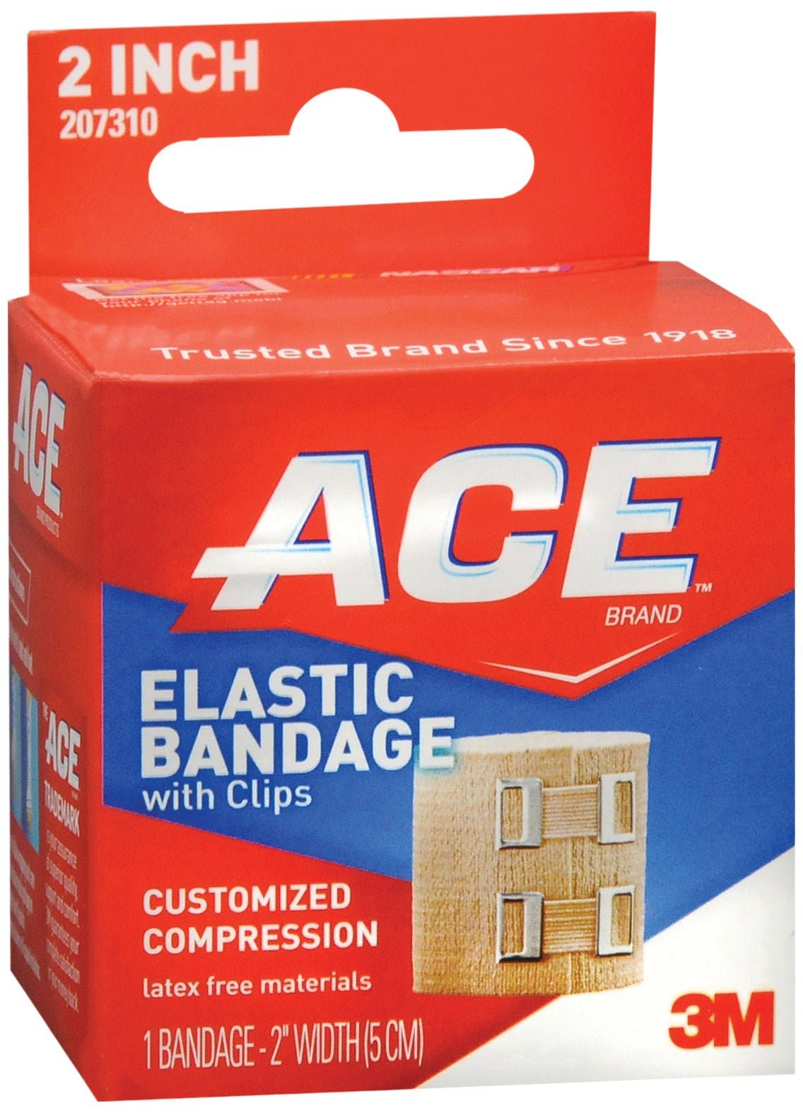 3M ACE Elastic Bandage, Clip Detached Closure, Tan, Cotton / Polyester, NonSterile, Standard Compression - LL Medico