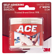 3M ACE Elastic Bandage, Self-Adherent Closure, 3" Width, Tan, Nonsterile, Standard Compression - 207460-Single - LL Medico