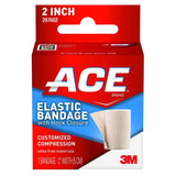 3M ACE Elastic Bandage, Single Hook and Loop Closure, 2" x 4.2', Tan, Nonsterile, Standard Compression - 207602-Single - LL Medico