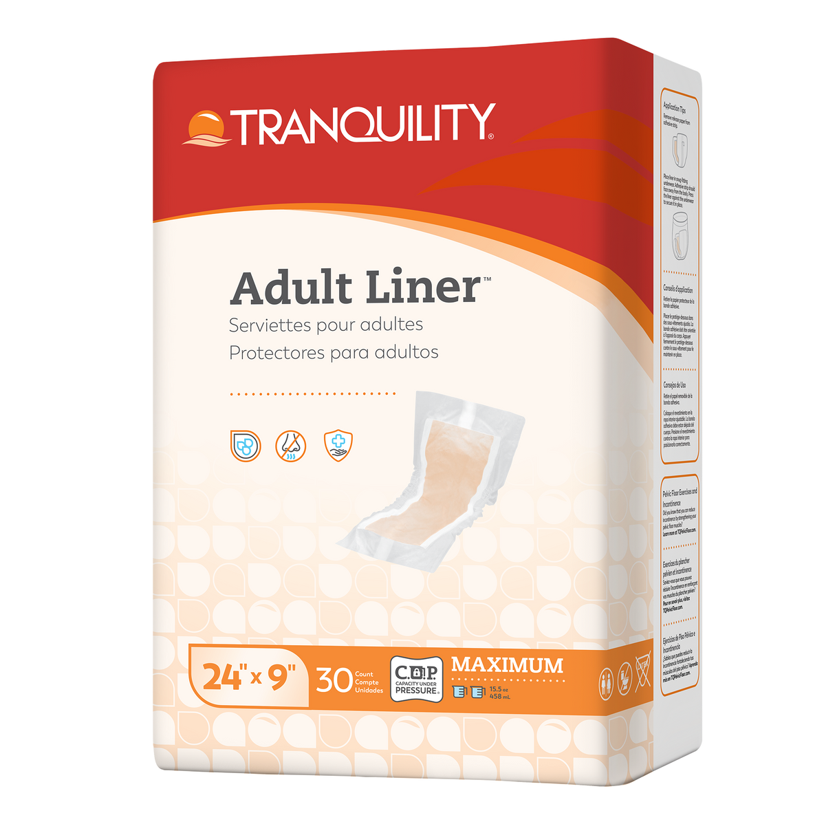 Tranquility Adult Liners, 24" x 9"