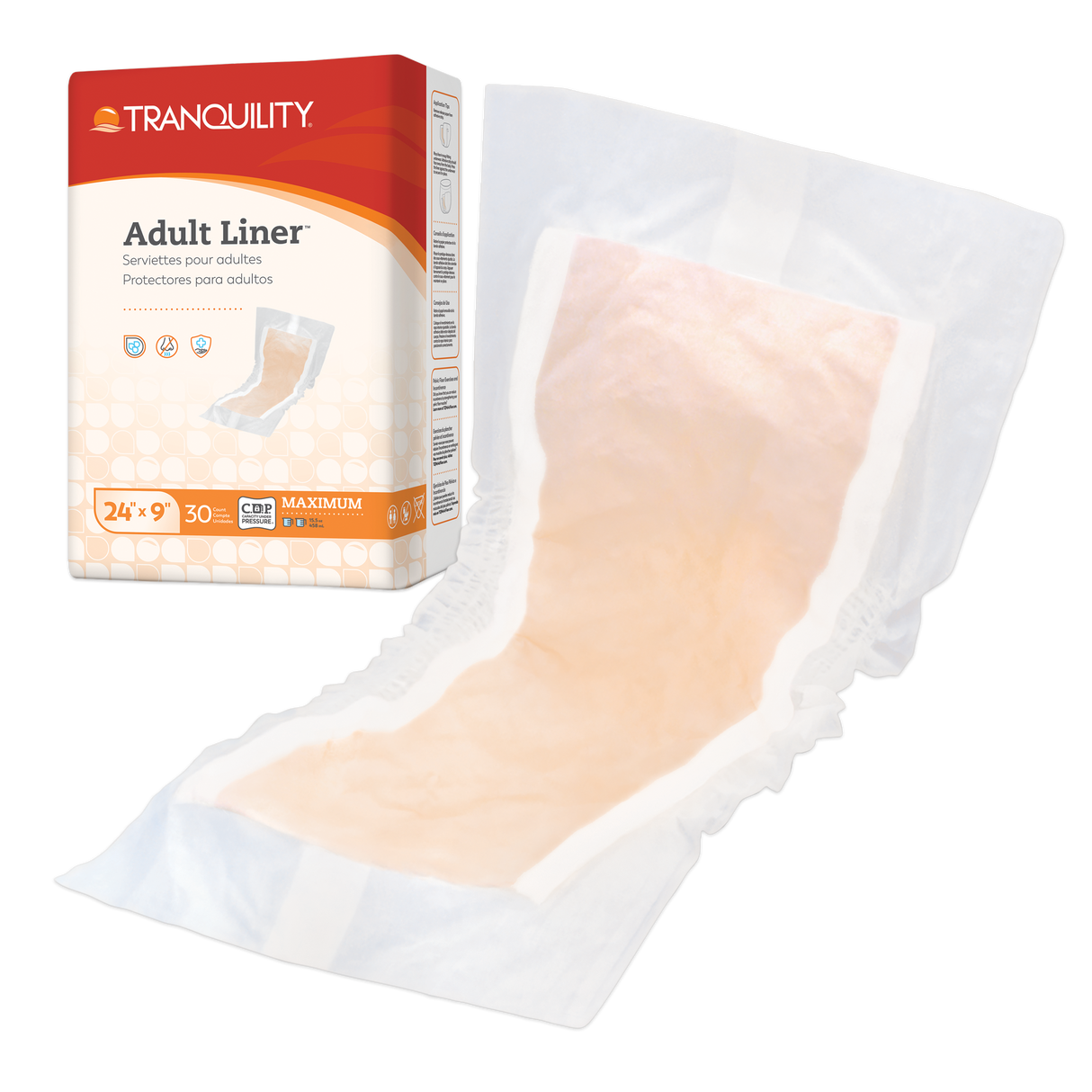 Tranquility Adult Liners, 24" x 9"