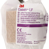 3M Coban LF, Self-Adherent Cohesive Bandage, Tan, Elastic Nonwoven, Latex-Free, Non-Sterile, Standard Compression - LL Medico