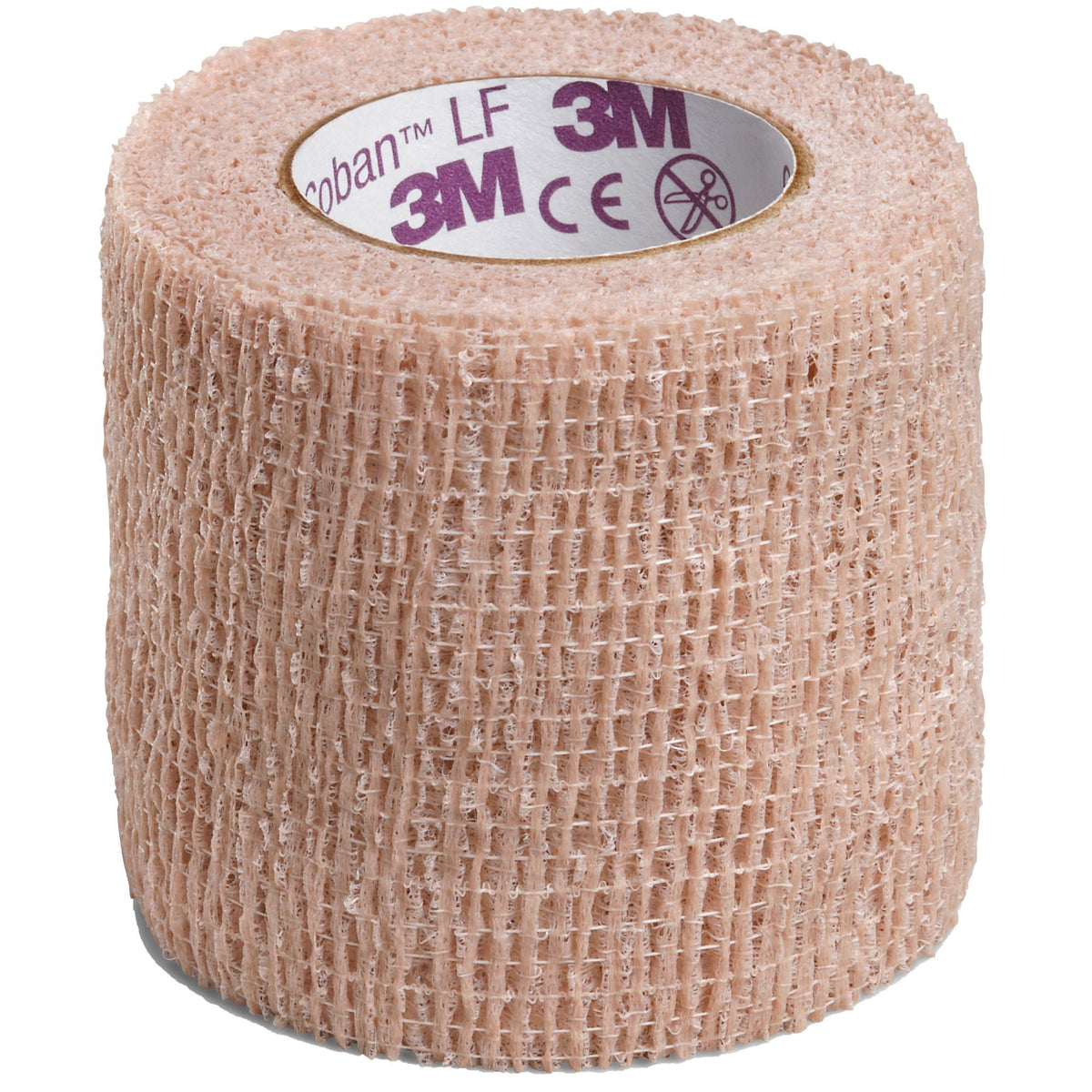 3M Coban LF, Self-Adherent Cohesive Bandage, Tan, Elastic Nonwoven, Latex-Free, Non-Sterile, Standard Compression - LL Medico