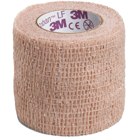 3M Coban LF, Self-Adherent Cohesive Bandage, Tan, Elastic Nonwoven, Latex-Free, Non-Sterile, Standard Compression - LL Medico