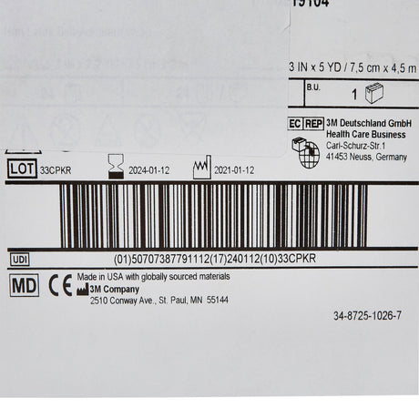 3M Coban LF, Self-Adherent Cohesive Bandage, Tan, Elastic Nonwoven, Latex-Free, Non-Sterile, Standard Compression - LL Medico