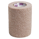 3M Coban LF, Self-Adherent Cohesive Bandage, 2" x 5 yd, Tan, Elastic / Nonwoven, Sterile, Standard Compression - 2082S-Single - LL Medico