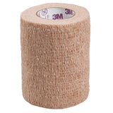 3M Coban LF Cohesive Bandage, Self-Adherent Closure, Tan, Elastic / Nonwoven, Sterile Latex-Free, Standard Compression - LL Medico