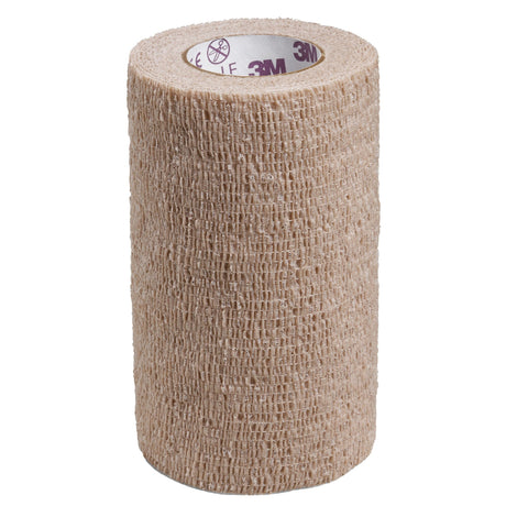 3M Coban LF Cohesive Bandage, Self-Adherent Closure, Tan, Elastic / Nonwoven, Sterile Latex-Free, Standard Compression - LL Medico
