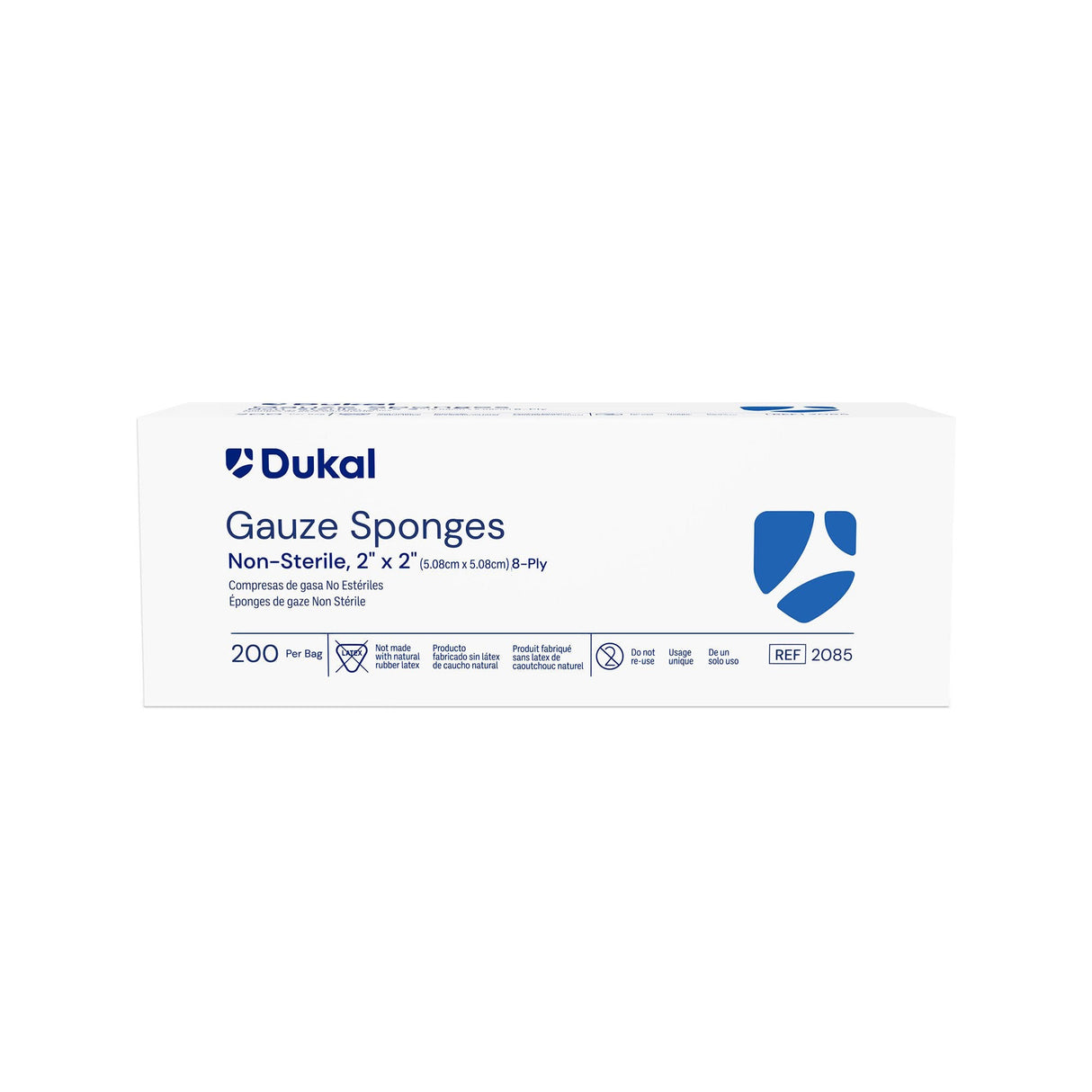 Dukal Gauze Sponge, 2 x 2 Inch, 8-Ply
