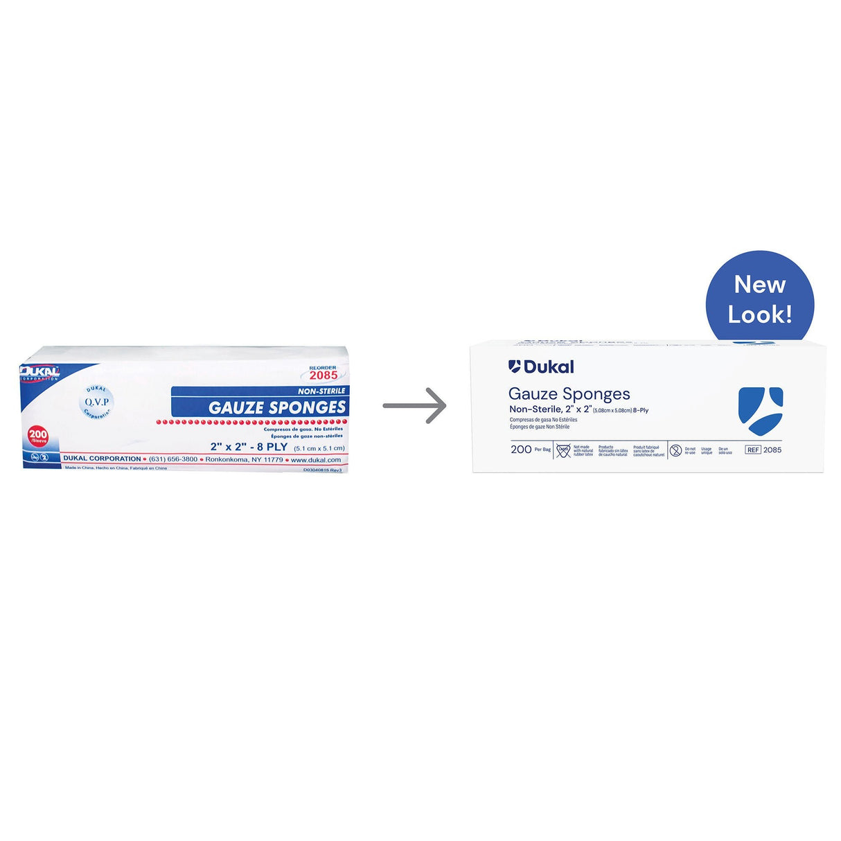 Dukal Gauze Sponge, 2 x 2 Inch, 8-Ply