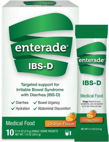 enterade IBS-D Powder Packets, Orange, 0.14 oz
