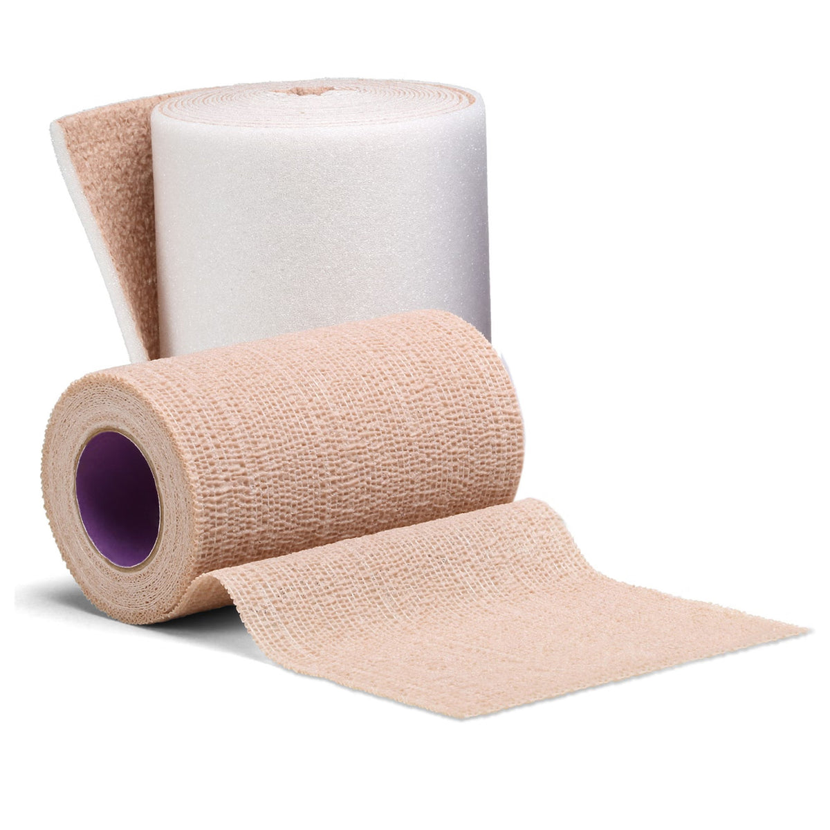 3M Coban 2, 2-Layer Compression Bandage System, Self-Adherent, Foam / Elastic, Tan / White, NonSterile, 35 to 40 mmHg - 2094XL-Single - LL Medico