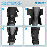 Ossur Rebound Open Patella Knee Brace, 10.25 to 26.5 Inch Thigh Circumference