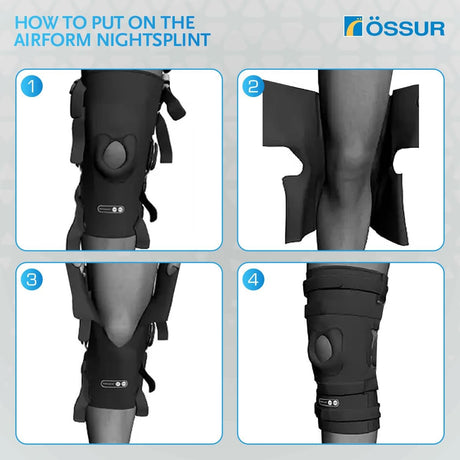 Ossur Rebound Open Patella Knee Brace, 10.25 to 26.5 Inch Thigh Circumference