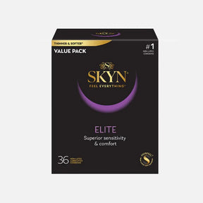 SKYN Elite Lubricated Non-Latex Condoms, Ultra Thin, One Size Fits Most - 210234 - LL Medico