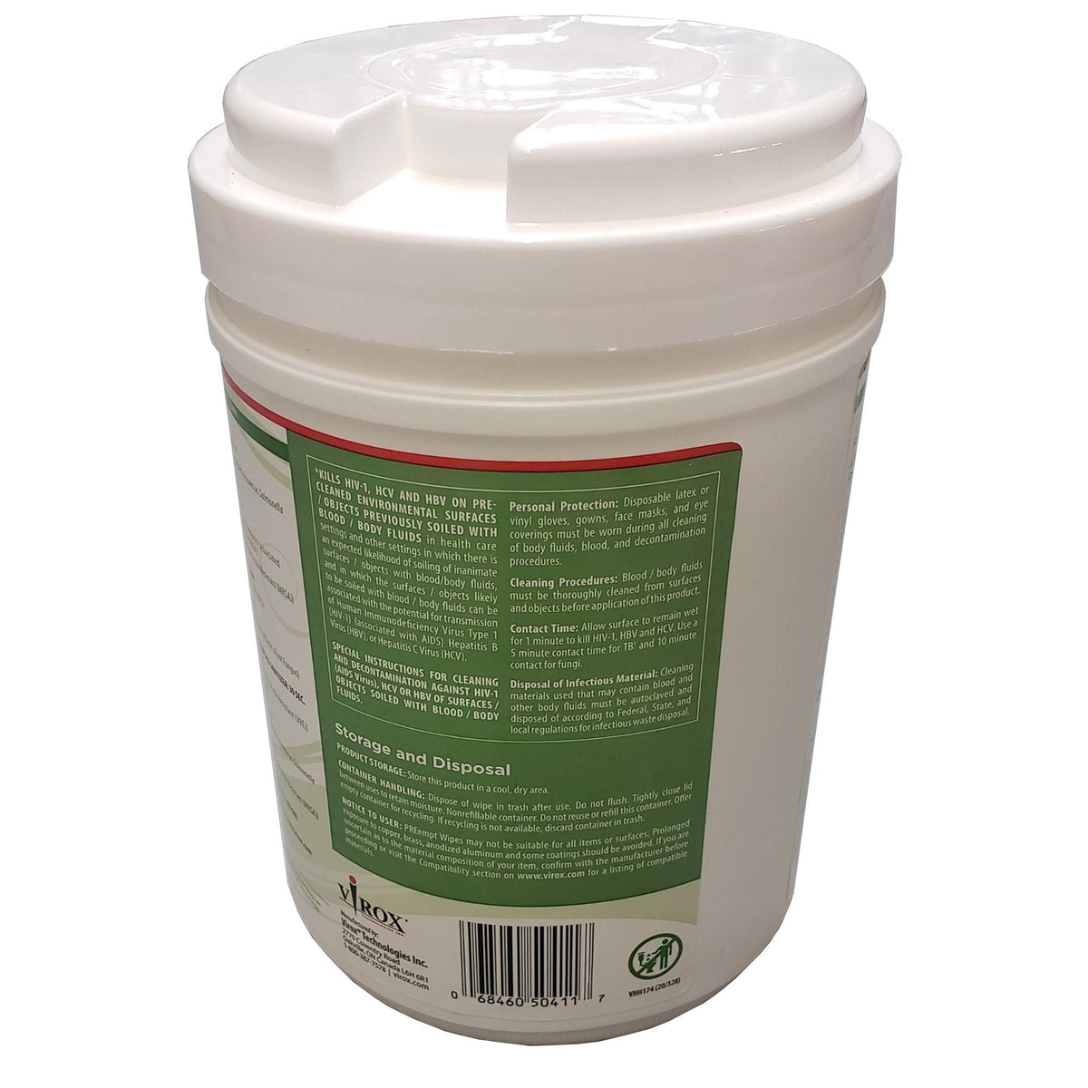 PREempt Premoistened Cleanroom Wipes, Surface Disinfectant Cleaner, Unscented, Non-Sterile, 6 x 7" - 21221 - LL Medico
