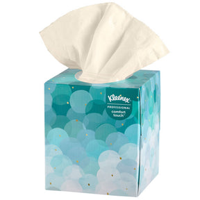Kleenex Boutique Facial Tissue, Two-Ply, Cube Container, White, 8.4" x 8.4" - 21270 - LL Medico