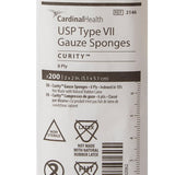 Cardinal Health Curity USP Type VII Gauze Sponge, 2 x 2 Inch, 8-Ply