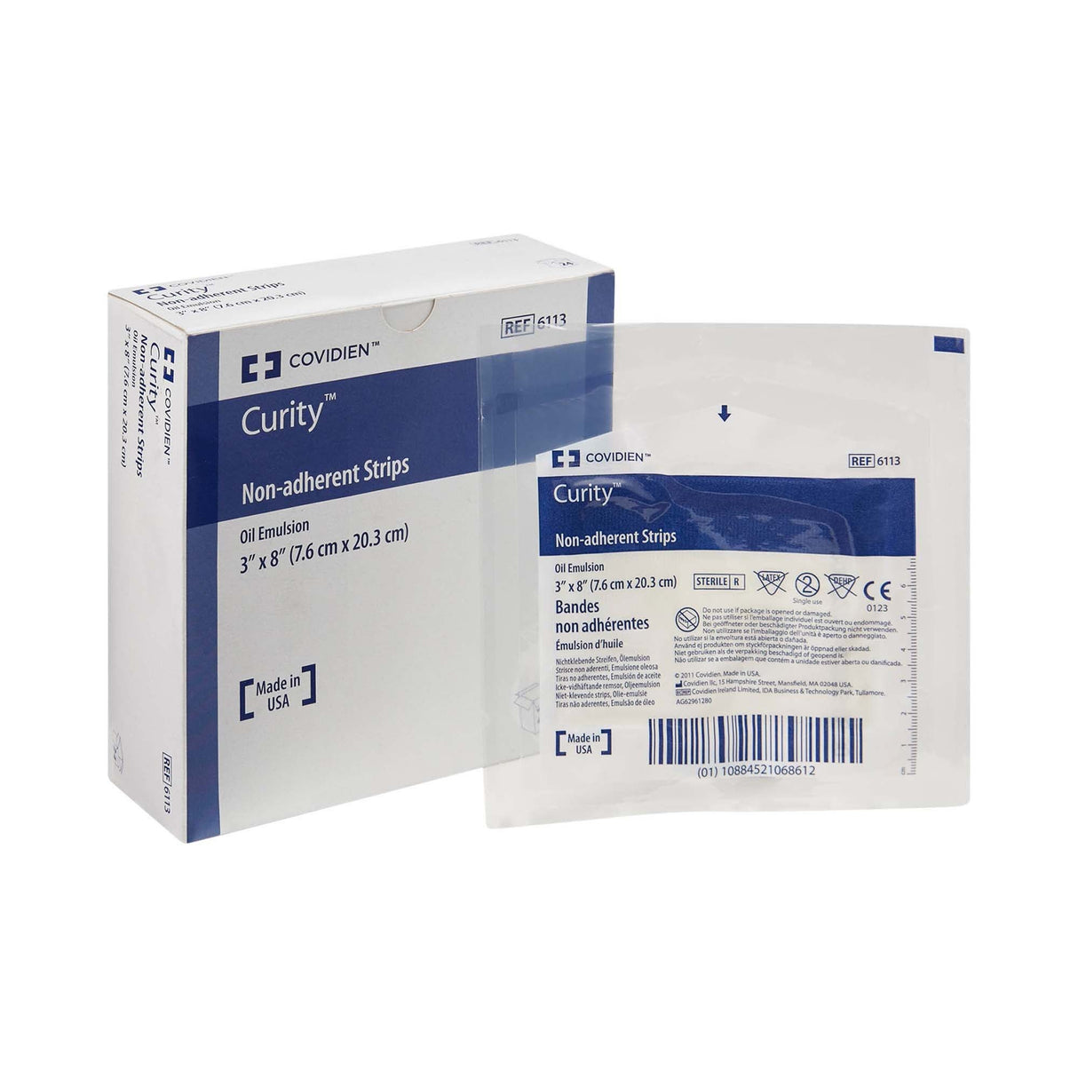 Curity Oil Emulsion Impregnated Dressing, 3" x 8" - 6113 - LL Medico