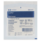 Curity Drain Sponge, 4 x 4 Inch, Six-Ply
