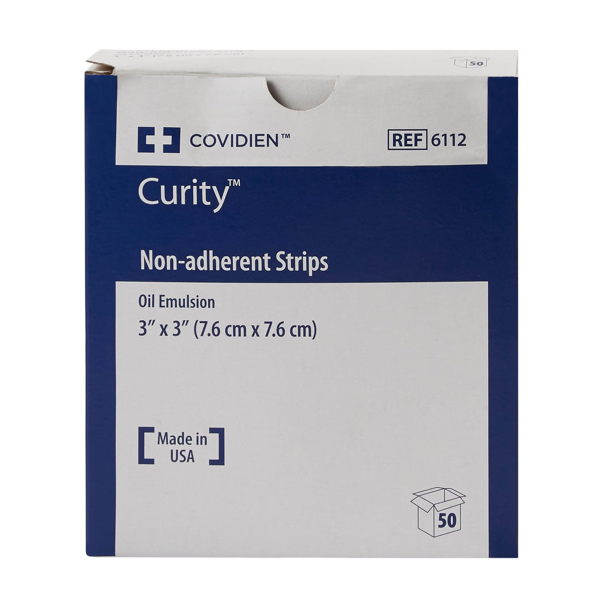 Curity Oil Emulsion Impregnated Dressing, 3 x 3 Inch