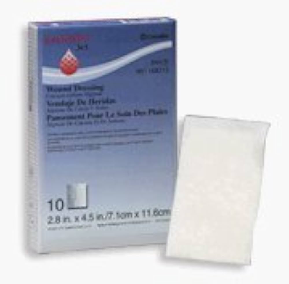 Kaltostat Calcium Alginate Dressing, 3 x 4.75 Inch