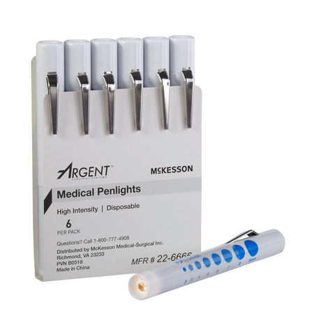 McKesson Disposable Penlight, White Light, 4.5"