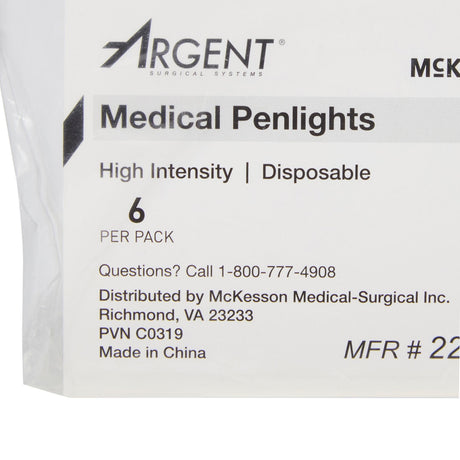 McKesson Disposable Penlight, White Light, 4.5"