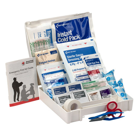 First Aid Only Ten-Person First Aid Kit, Plastic Case with Dividers