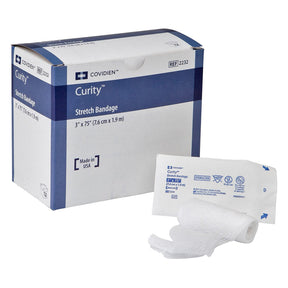 Curity Conforming Bandage, Sterile, 3 x 75", 1-Ply, White, Cotton / Polyester - 2232- - LL Medico