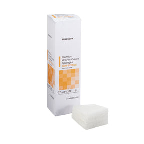 McKesson Gauze Sponge, Nonsterile, 2" x 2", 8-Ply, White, Cotton - 22802000 - LL Medico
