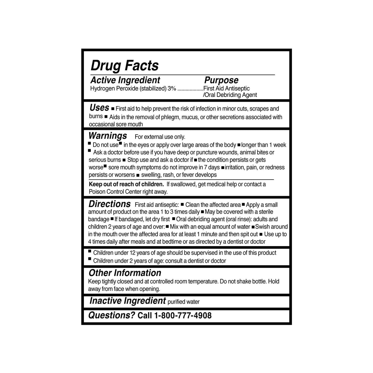 McKesson Hydrogen Peroxide, Antiseptic Topical Liquid, 1 gal Bottle - 23-A0013 - LL Medico