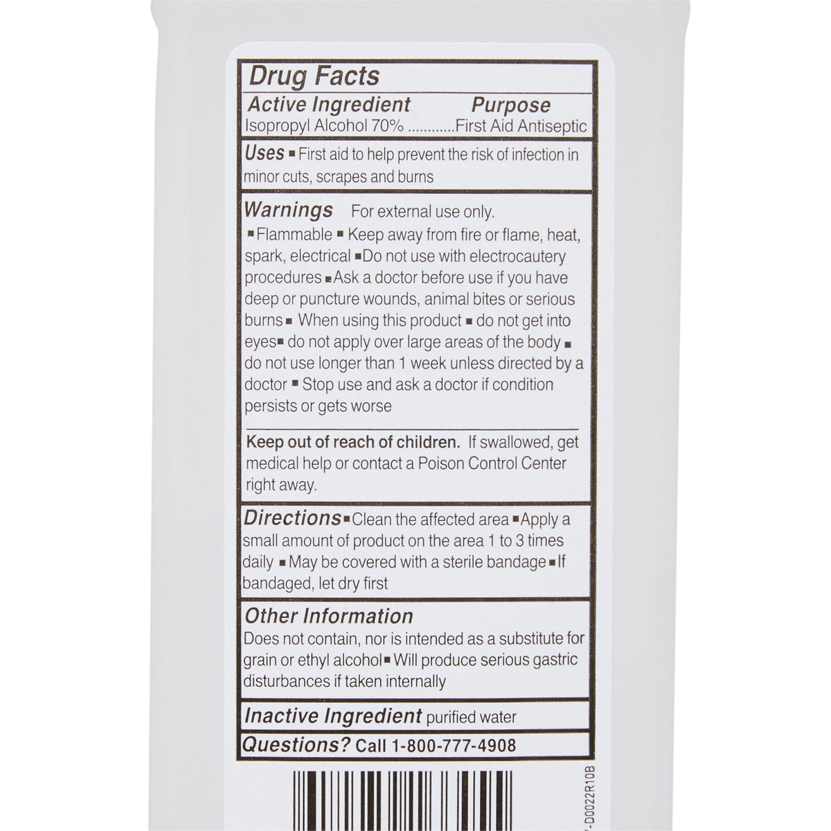 McKesson Isopropyl Alcohol, Antiseptic Topical Liquid, 16 oz Bottle - 23-D0022 - LL Medico