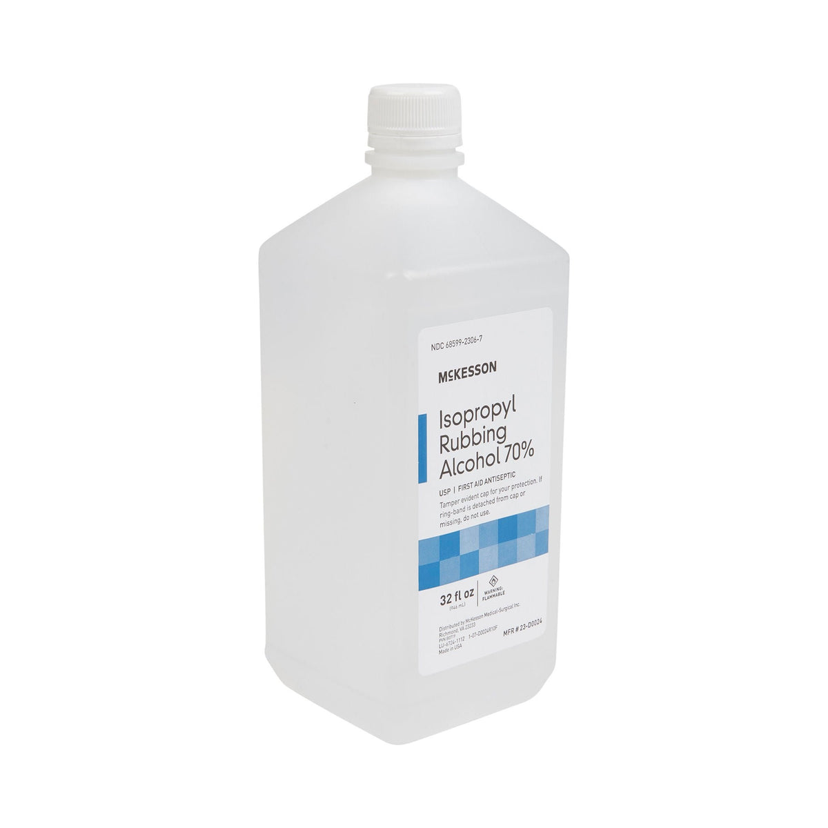McKesson Isopropyl Alcohol, Antiseptic Topical Liquid, 32 oz Bottle - 23-D0024 - LL Medico