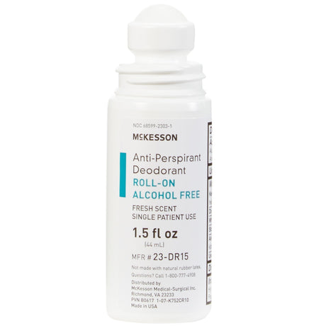 McKesson Anti-Perspirant Deodorant Roll-On, Alcohol Free, Fresh Scent, 1.5 fl oz