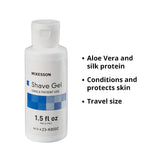 McKesson Shave Gel, Single Patient Use, 1.5 fl oz