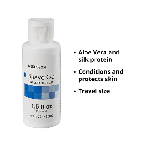 McKesson Shave Gel, Single Patient Use, 1.5 fl oz