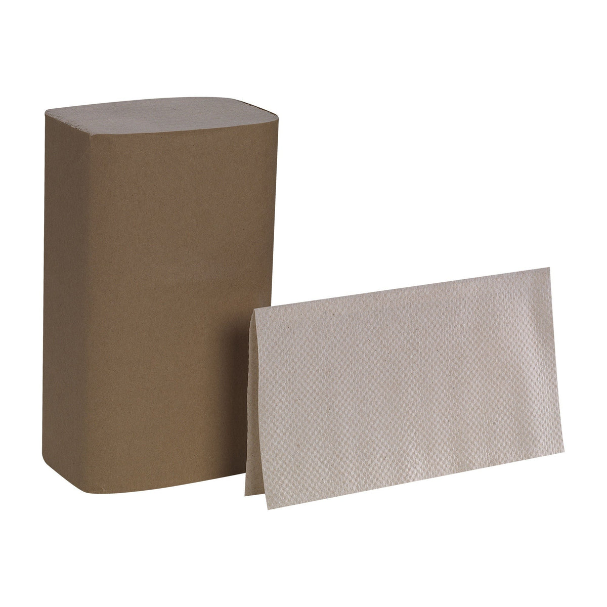 Pacific Blue Basic Single-Fold Paper Towel, Brown, Paper, 9.25" x 10.25" - 23504 - LL Medico