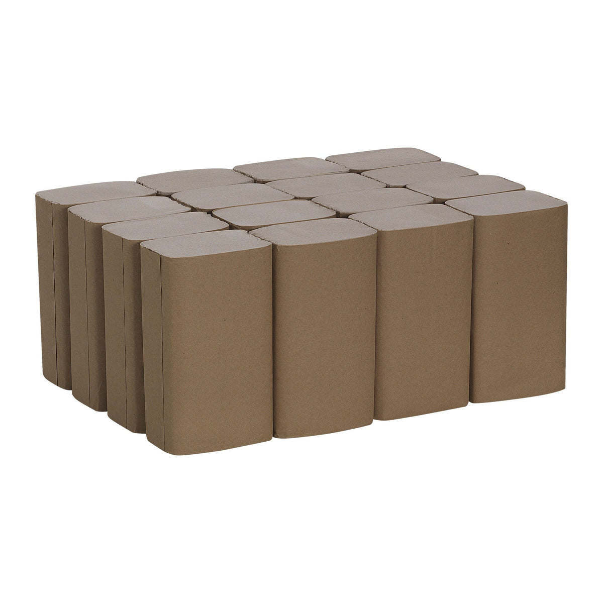 Pacific Blue Basic Single-Fold Paper Towel, Brown, Paper, 9.25" x 10.25" - 23504 - LL Medico