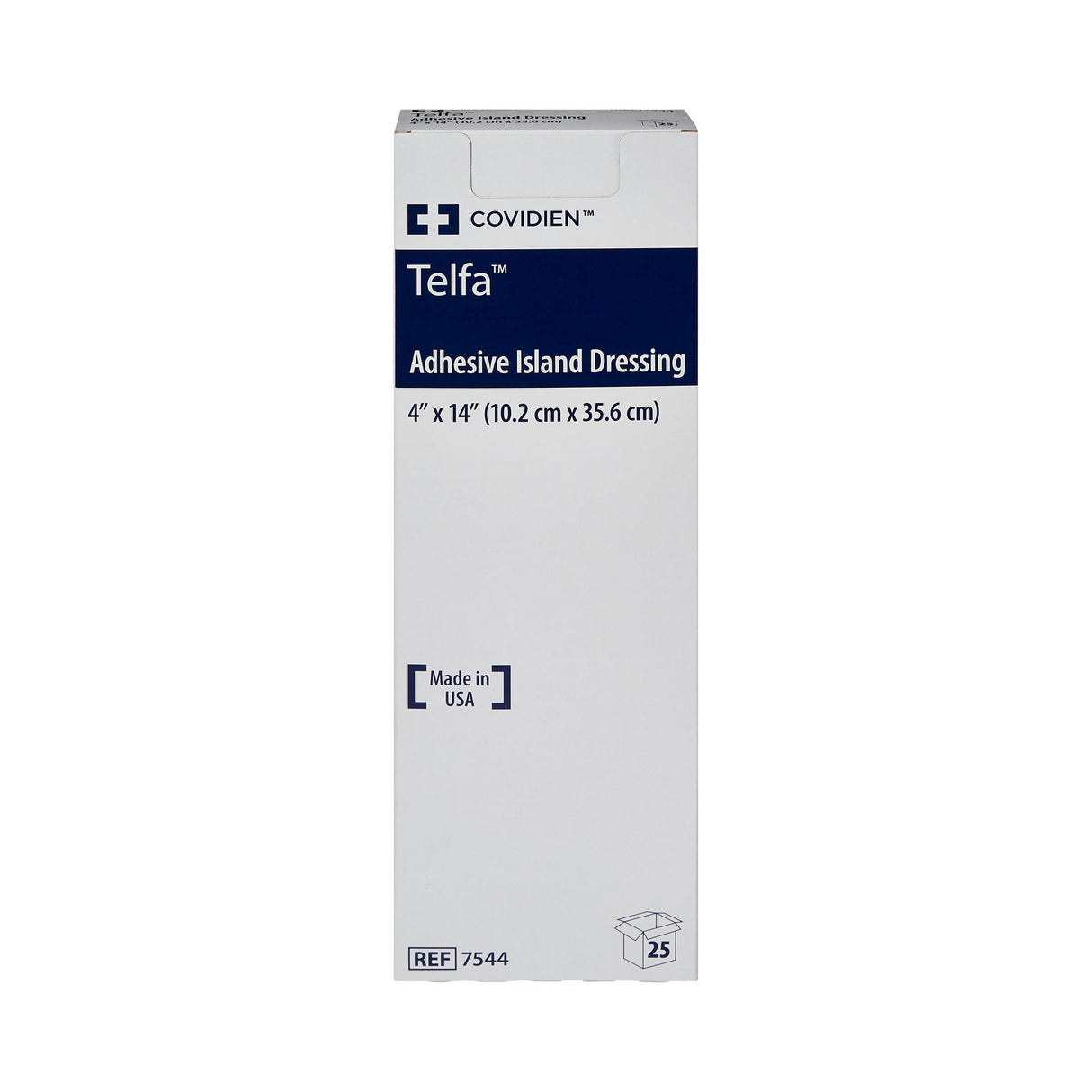 Cardinal Health Telfa Island Dressing, Rectangle Sterile — 4" x 14"