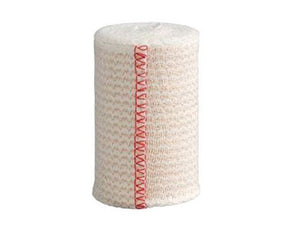 Cardinal Health Elastic Bandage, Double Hook and Loop Closure, 3" x 210", Natural, Cotton/Polyester, Non-Sterile, Standard Compression - 23593-03LF-Single - LL Medico