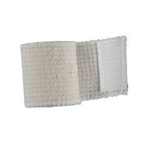Cardinal Health Elastic Bandage, Double Hook and Loop Closure, 4" x 5.8 yd, White, Cotton / Polyester, NonSterile, Standard Compression - 23593-04LF-Single - LL Medico