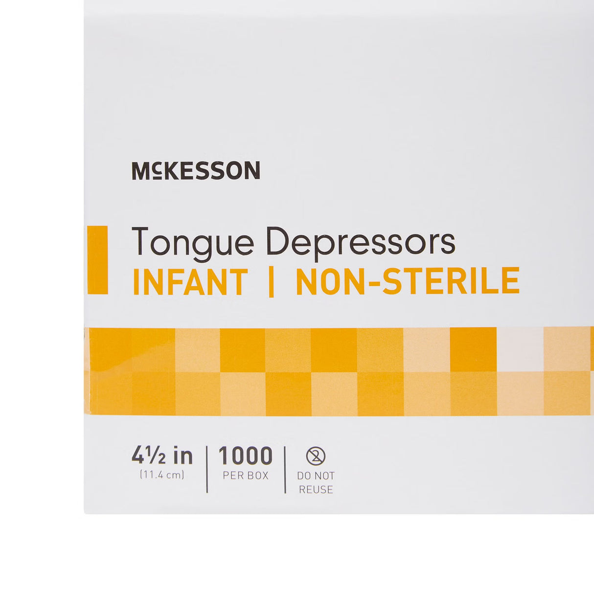 McKesson Tongue Depressor, Wood, Junior Size, 4.5"