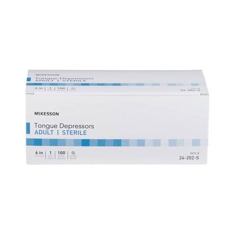 McKesson Tongue Depressor, Wood, Senior, 6"