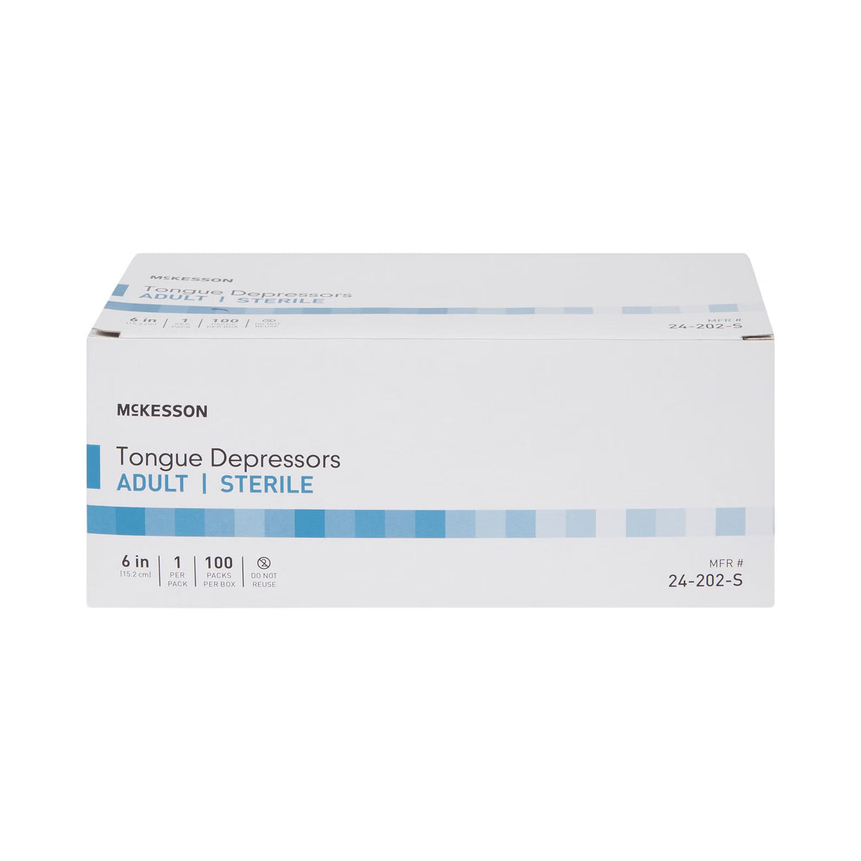 McKesson Tongue Depressor, Wood, Senior, 6"