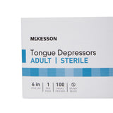McKesson Tongue Depressor, Wood, Senior, 6"