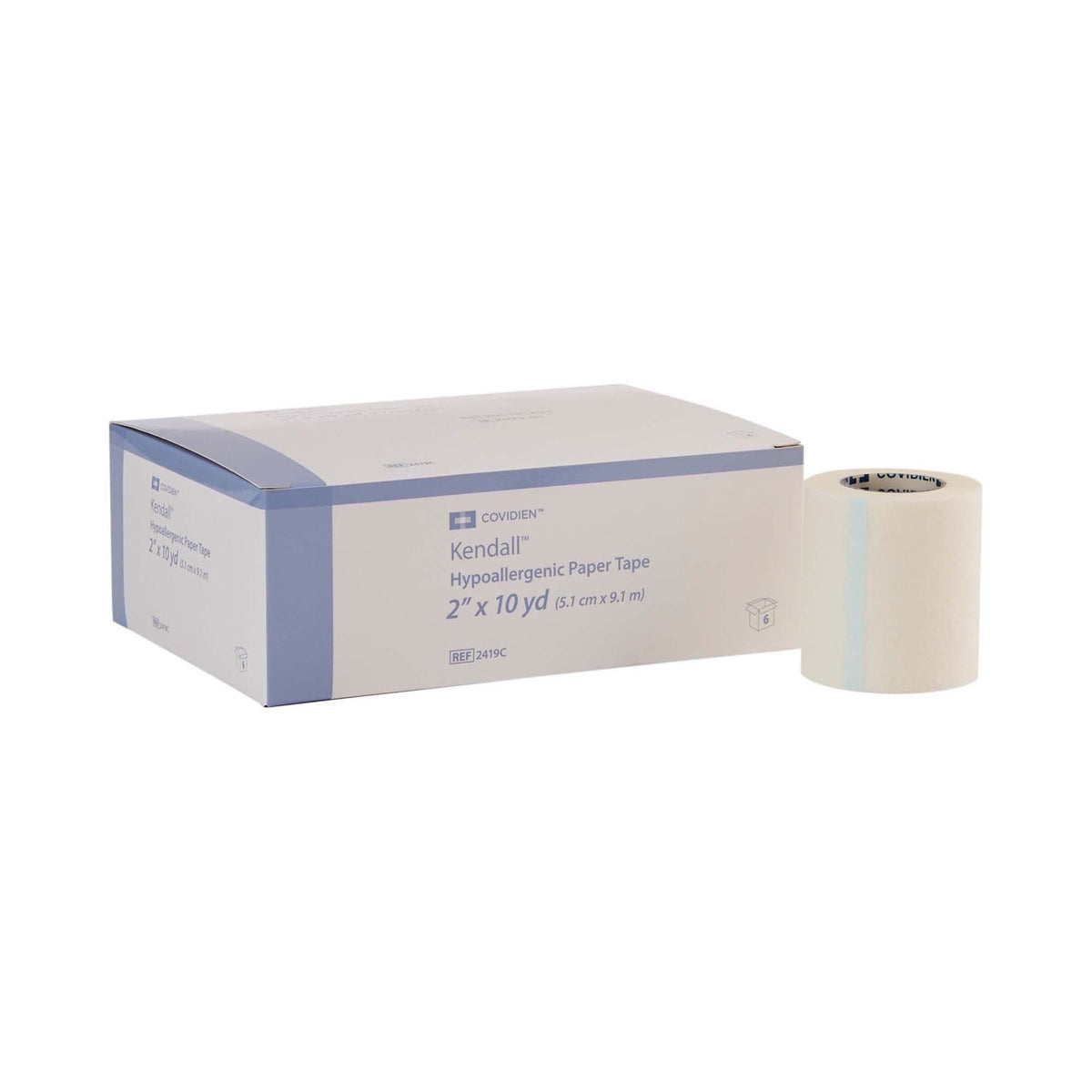 Kendall Hypoallergenic Paper Medical Tape, White, Nonsterile - LL Medico