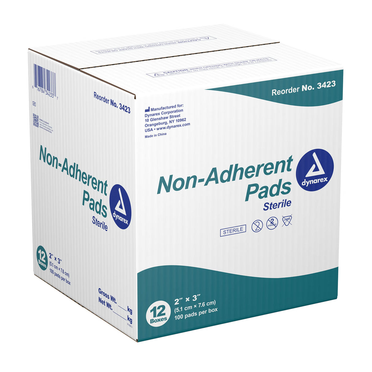 dynarex Nonadherent Dressing, 2 x 3 Inch